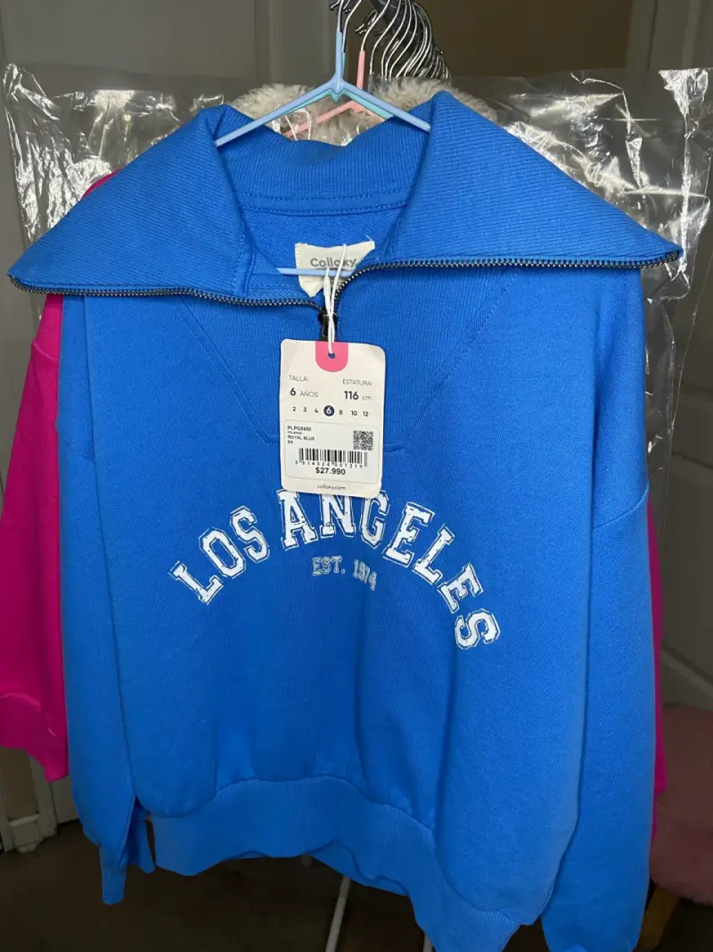 Polerón azul Los Angeles niño