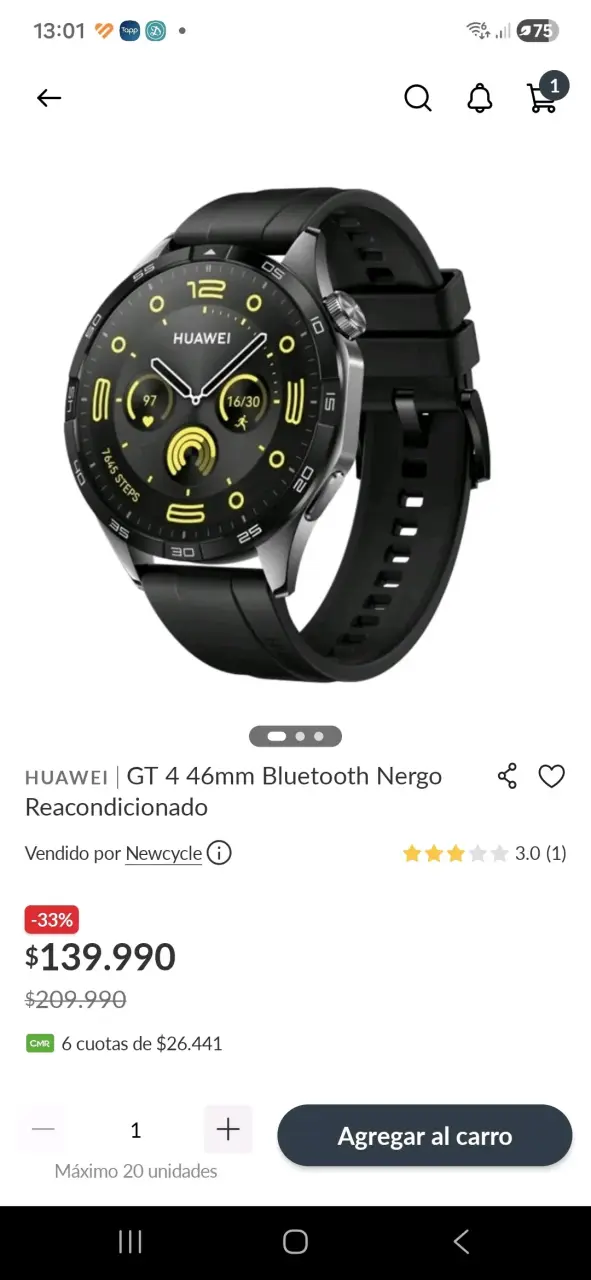 Huawei Watch GT 4 nuevo - 2
