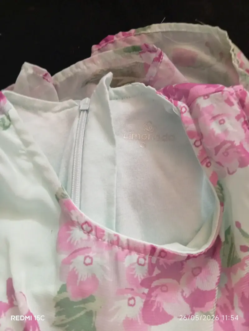 Vestido infantil floral más mangas - 4