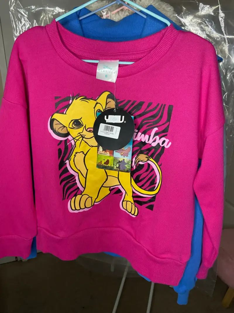 Polerón rosa de Simba Disney