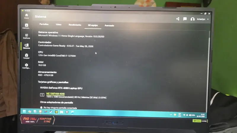 Laptop ASUS con RTX 4060 - 1
