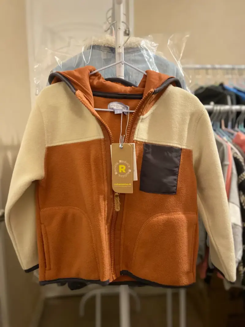 Chaqueta polar bicolor para niños - 1
