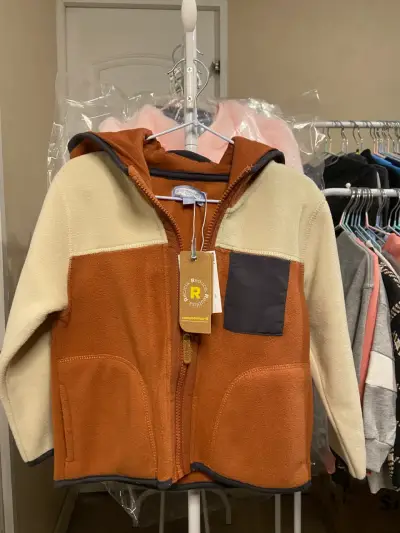 Chaqueta polar bicolor para niños - miniatura 2