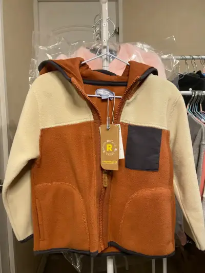 Chaqueta polar bicolor para niños - miniatura 3