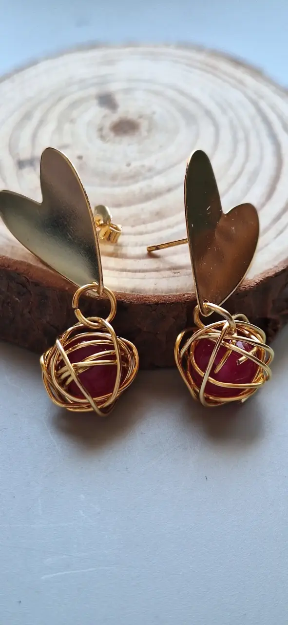 ✨ Aros Corazón Luna di Perle ✨ - 4
