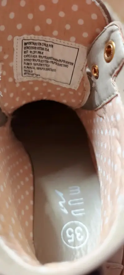 Botines beige con detalle azul - miniatura 3