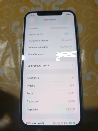 iPhone blanco en buen estado - miniatura 3