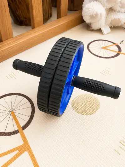 Rueda Abdominal Negra y Azul - miniatura 1