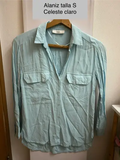 Camisa celeste Alaniz talla S - miniatura 1
