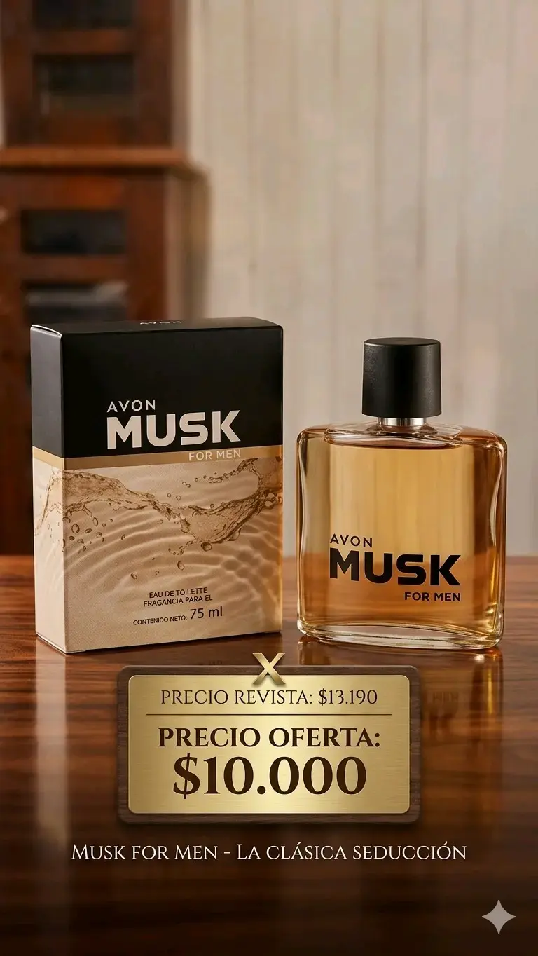 Perfume Avon Musk para hombre 75ml
