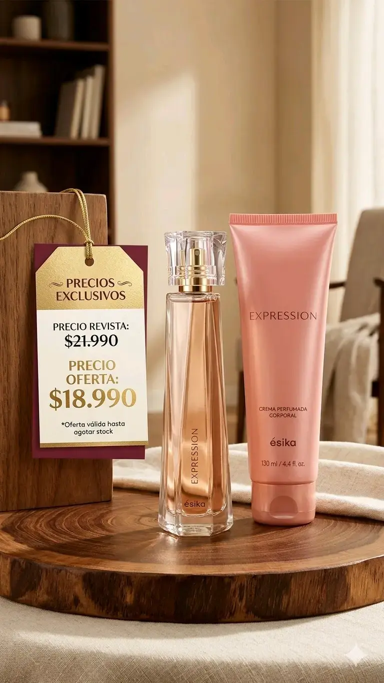 Set Perfume y Crema Éxika Expression