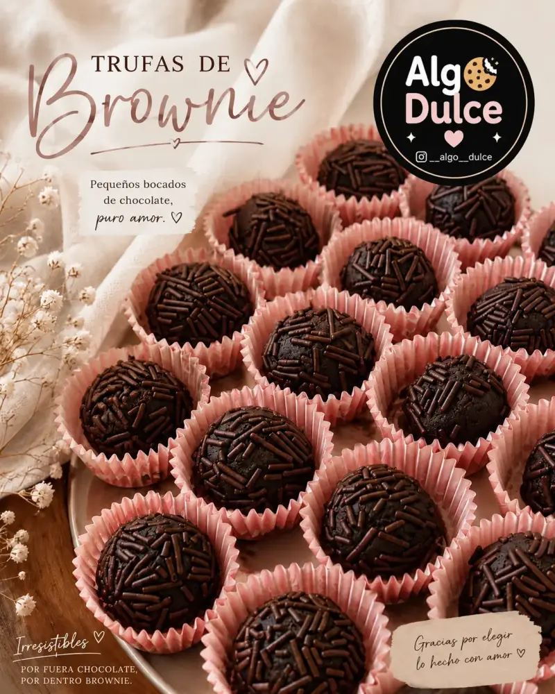 Brownie trufas