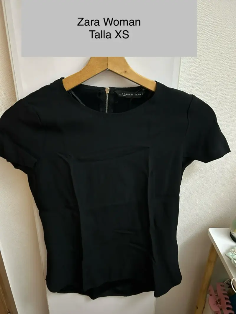 Polera negra Zara Woman - 1