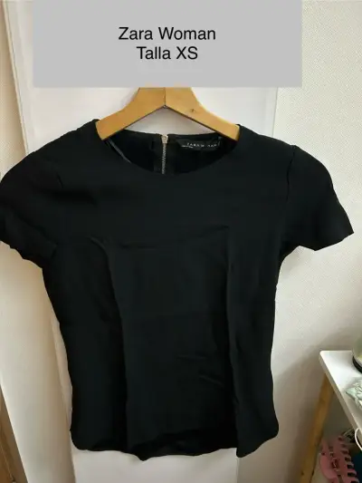 Polera negra Zara Woman - miniatura 1