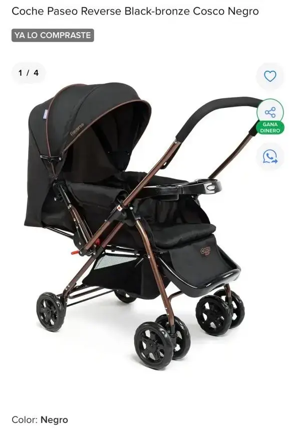 Coche paseo Cosco negro - 1