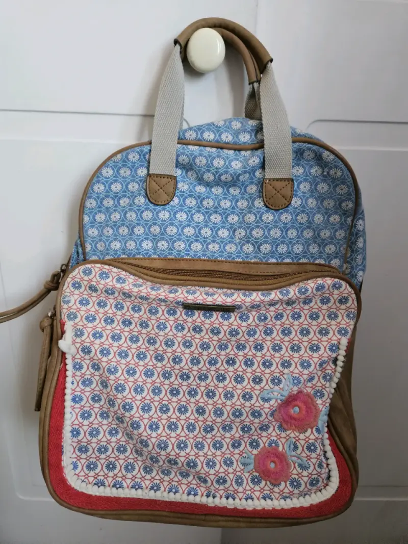 Mochila estampada multicolor - 1