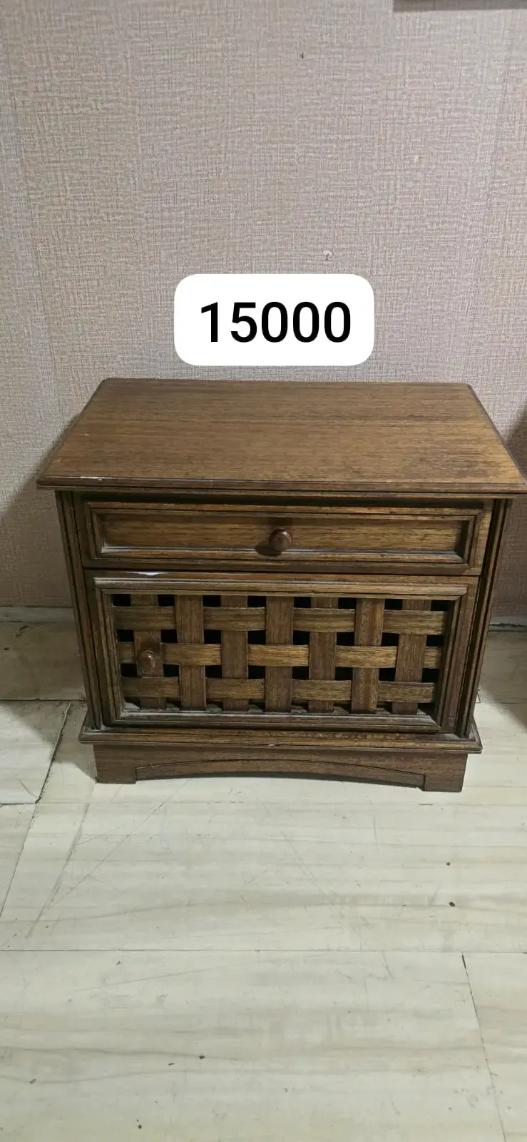 Velador de madera vintage - 3