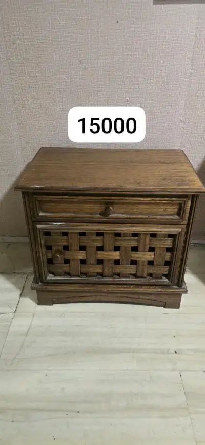 Velador de madera vintage - miniatura 3