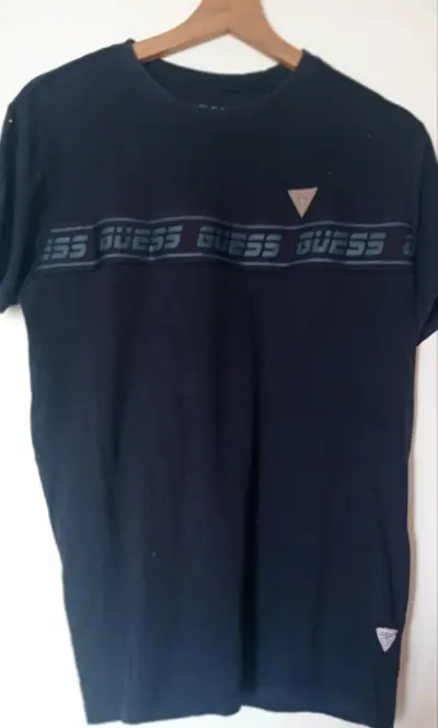 Polera GUESS azul talla M - miniatura 2