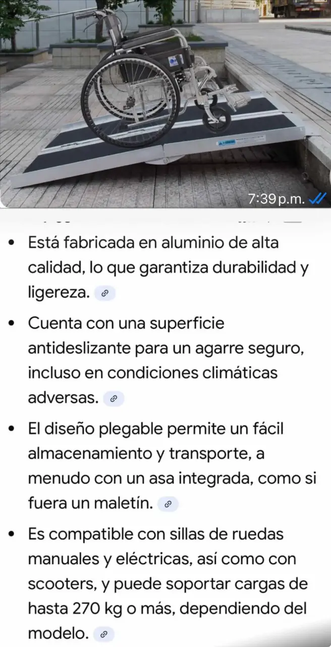 Rampa para sillas de ruedas portátil - 4