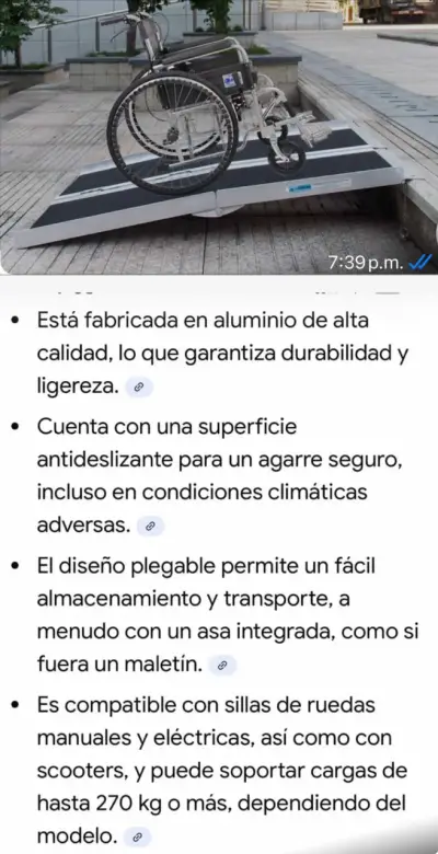 Rampa para sillas de ruedas portátil - miniatura 4