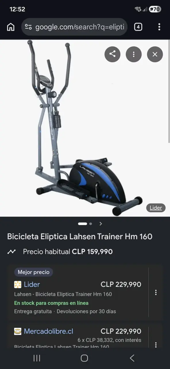 Bicicleta Elíptica Lahsen HM160 - 1