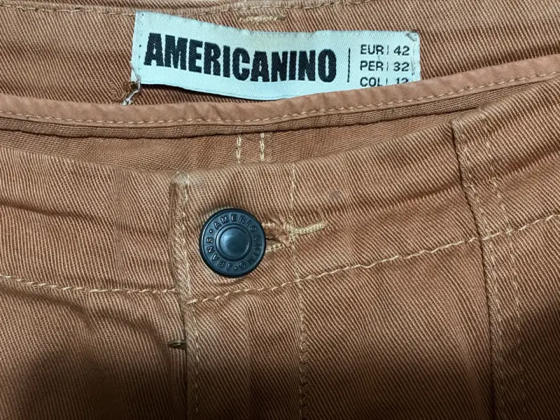 Pantalón americanino cargo marrón para mujer - 4