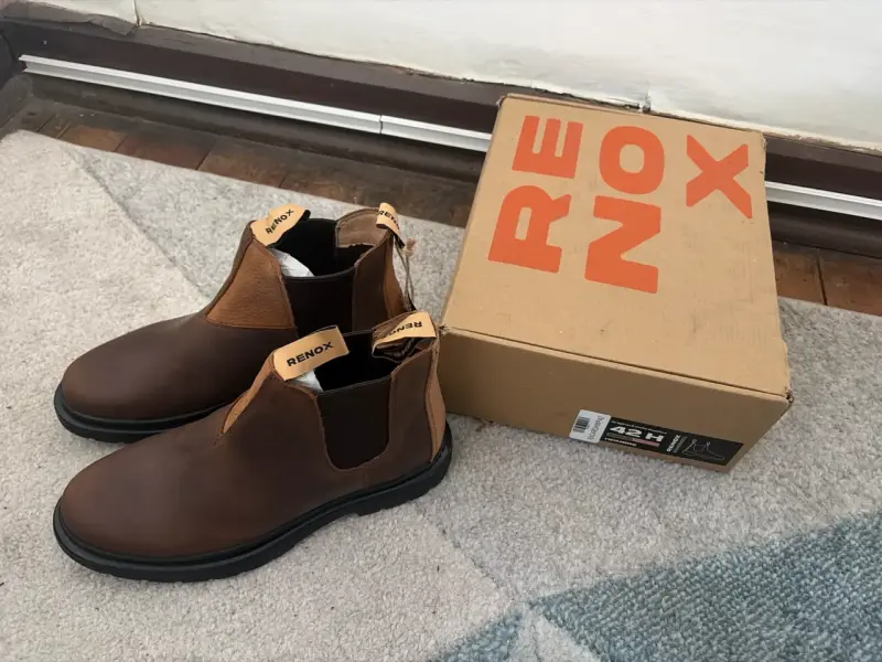 Botines de cuero marrón Renox - 3