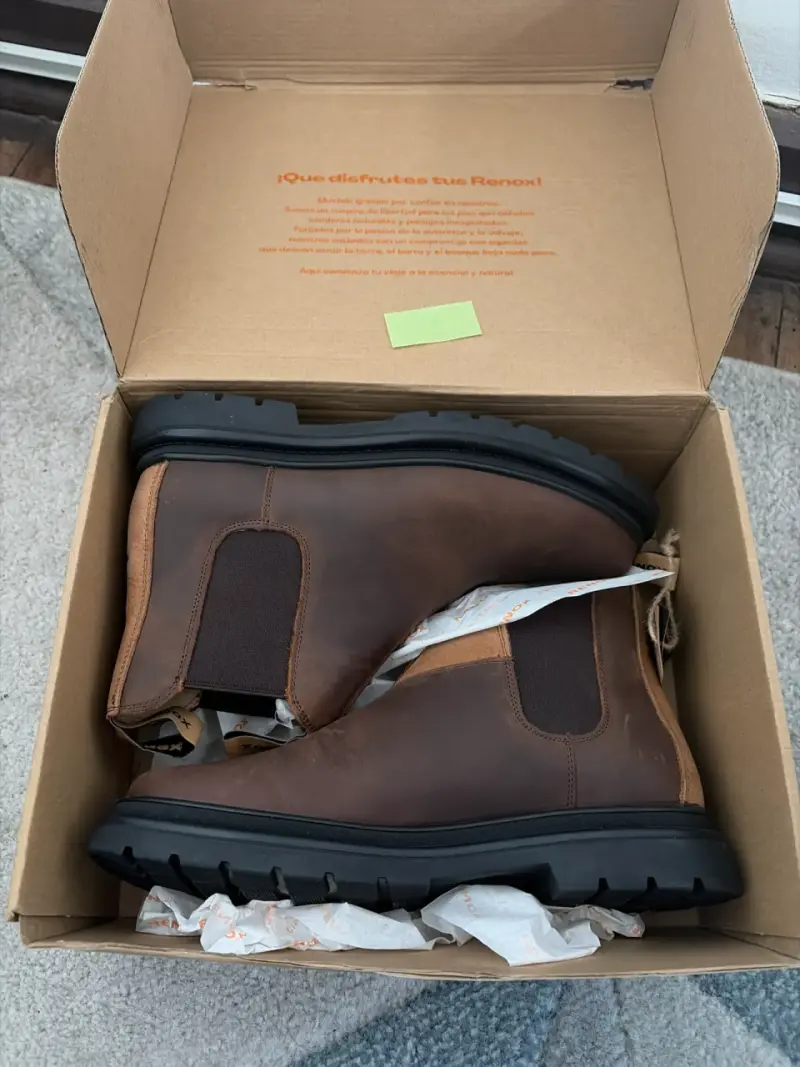 Botines de cuero marrón Renox - 4