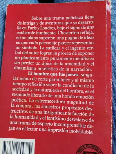 Libro 'El hombre que fue jueves' - miniatura 2