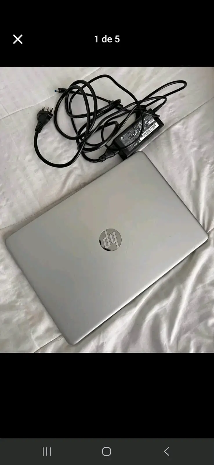 Notebook HP plateado - 1