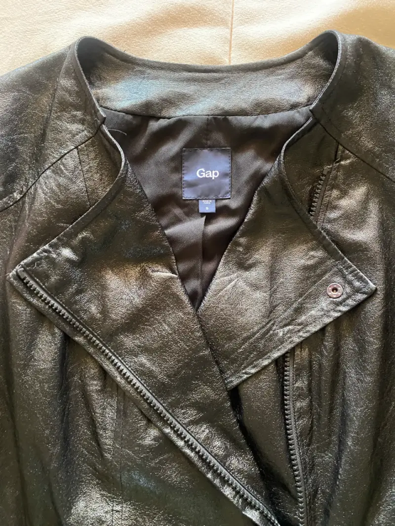 Chaqueta negra Gap de cuero sintético Talla S - 2