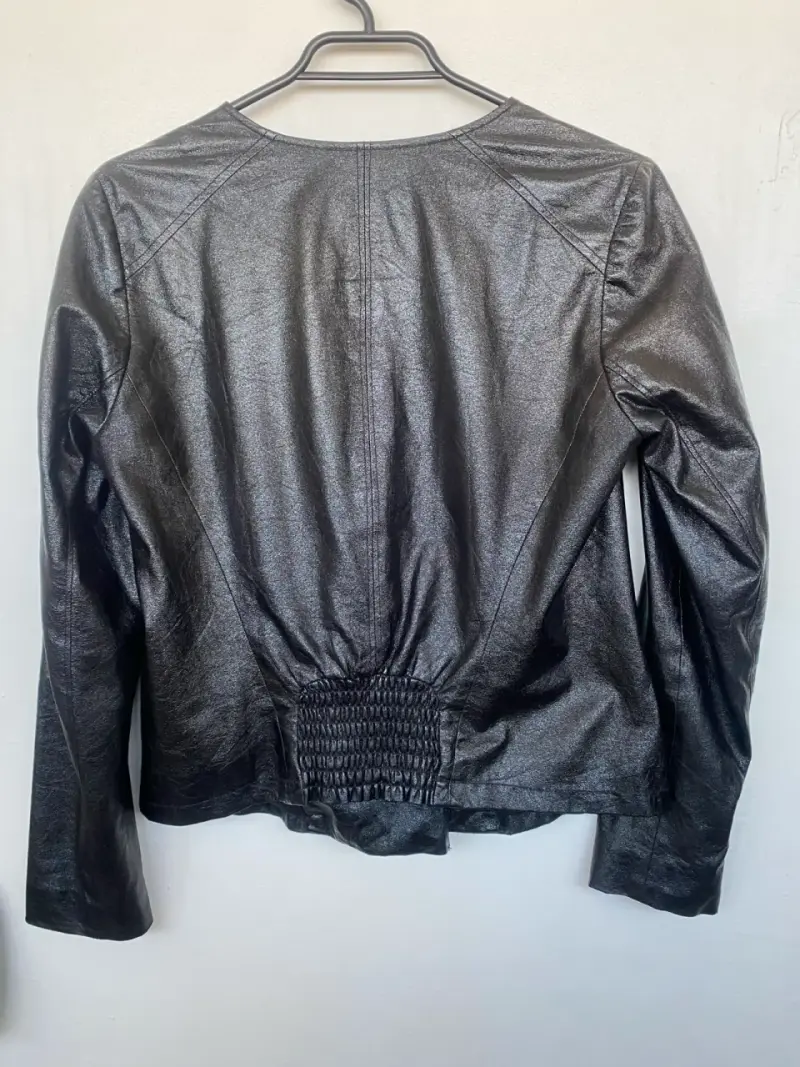 Chaqueta negra Gap de cuero sintético Talla S - 3
