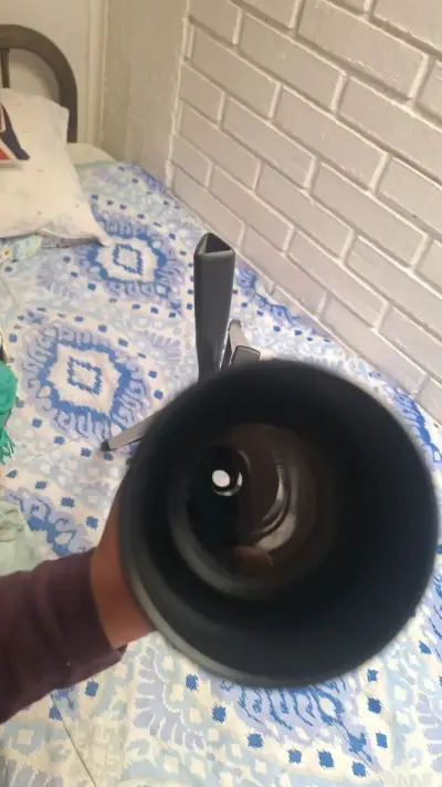 Telescopio con trípode plateado - miniatura 3