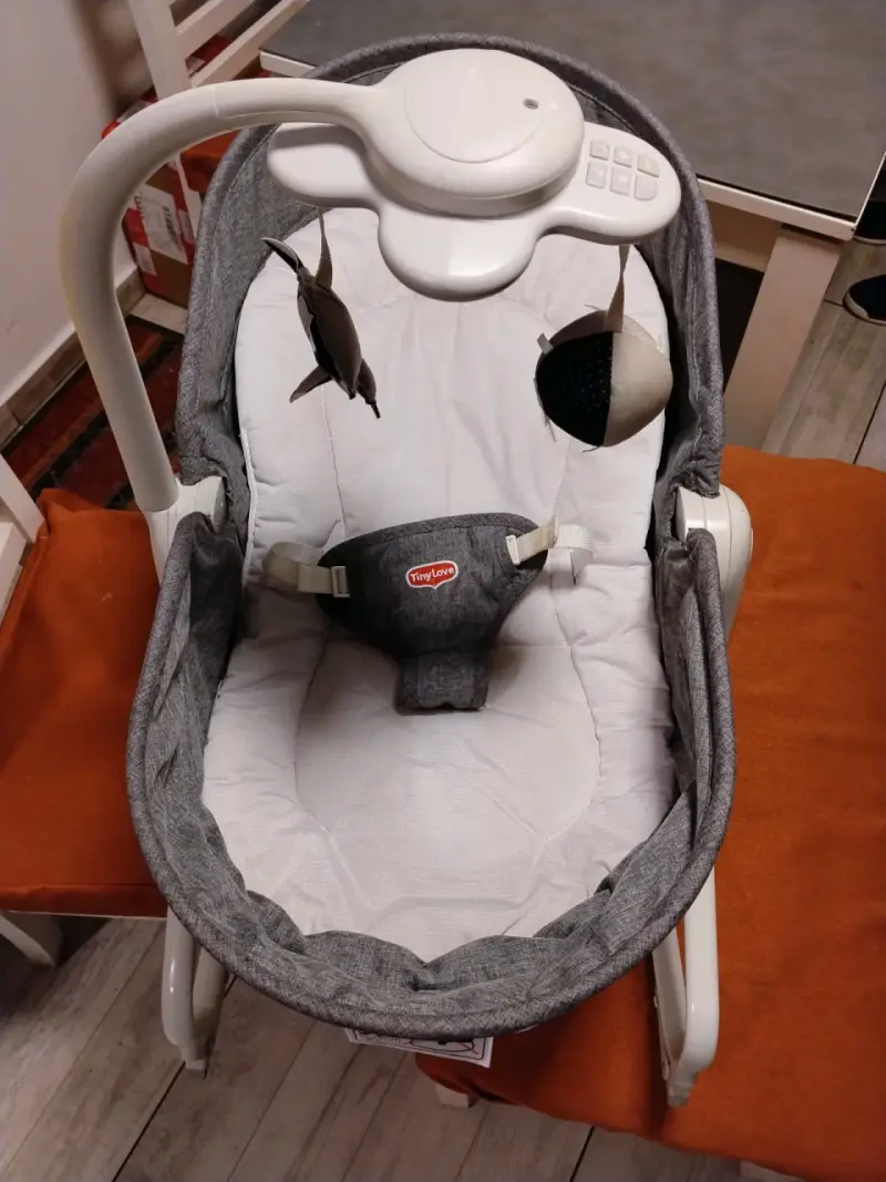 Columpio para bebé gris - 2