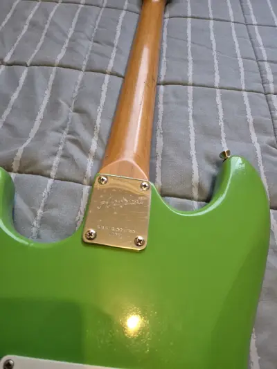 Guitarra eléctrica Aria Pro II Stratocaster verde - miniatura 4