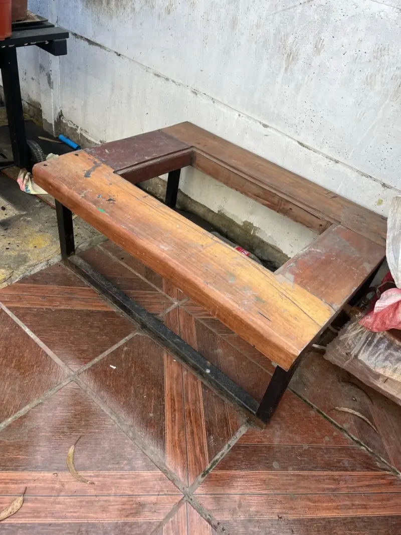 mesa de centro madera de roble