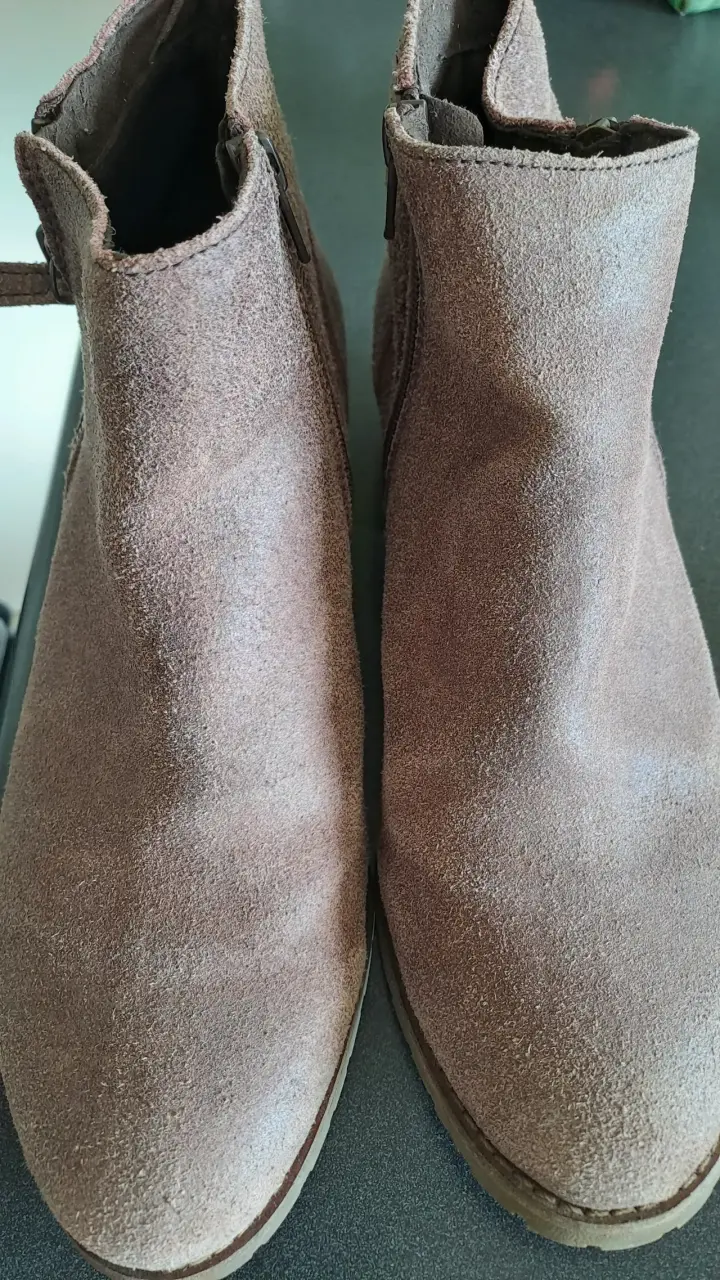 Botines de gamuza marrón - 1