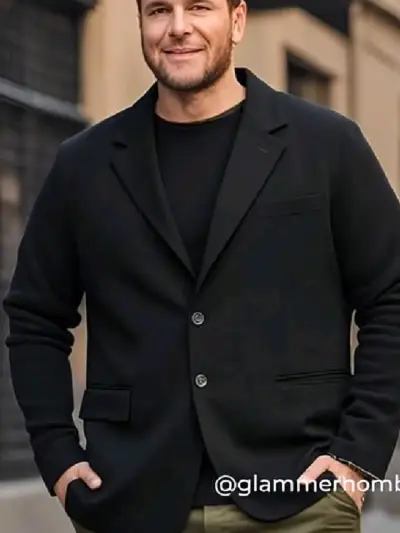 Blazer negro elegante - miniatura 1