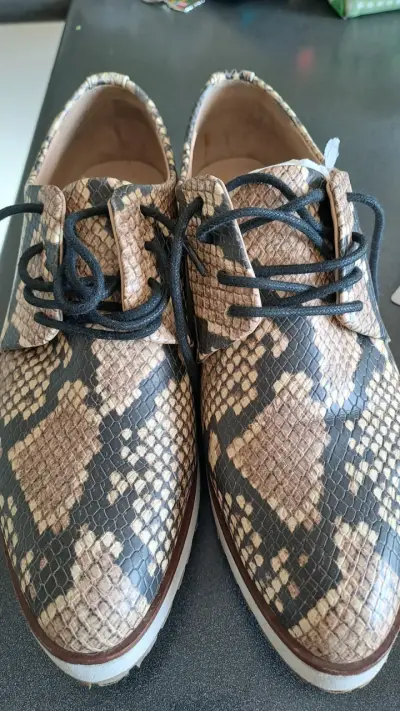 Zapatos de cuero sintético animal print - miniatura 1