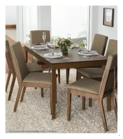 Juego de comedor 6 sillas - miniatura 1