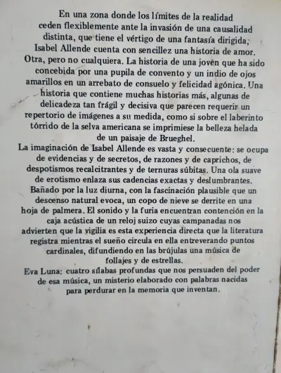 Libro Eva Luna de Isabel Allende - miniatura 2