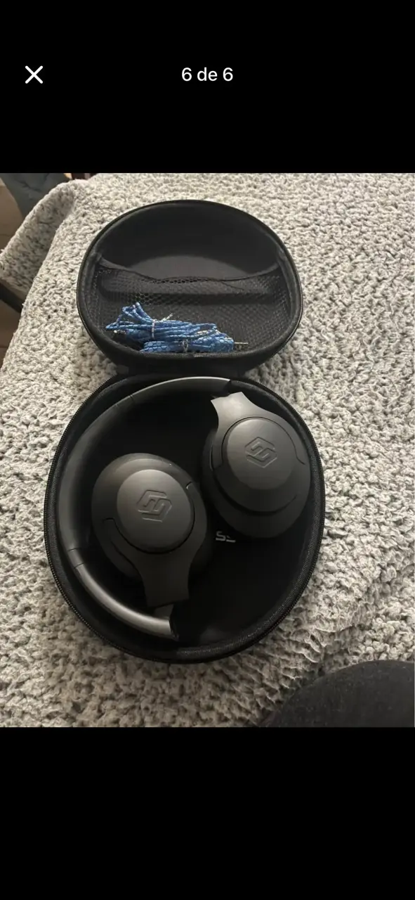Auriculares sleve inalámbricos negros - 1