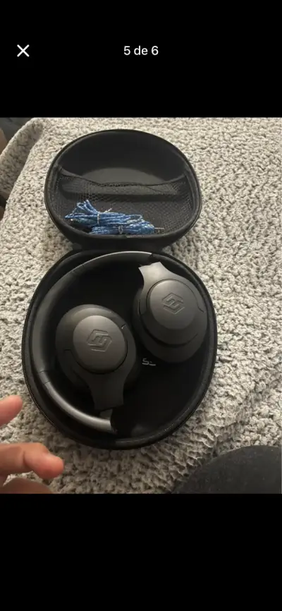 Auriculares sleve inalámbricos negros - miniatura 2
