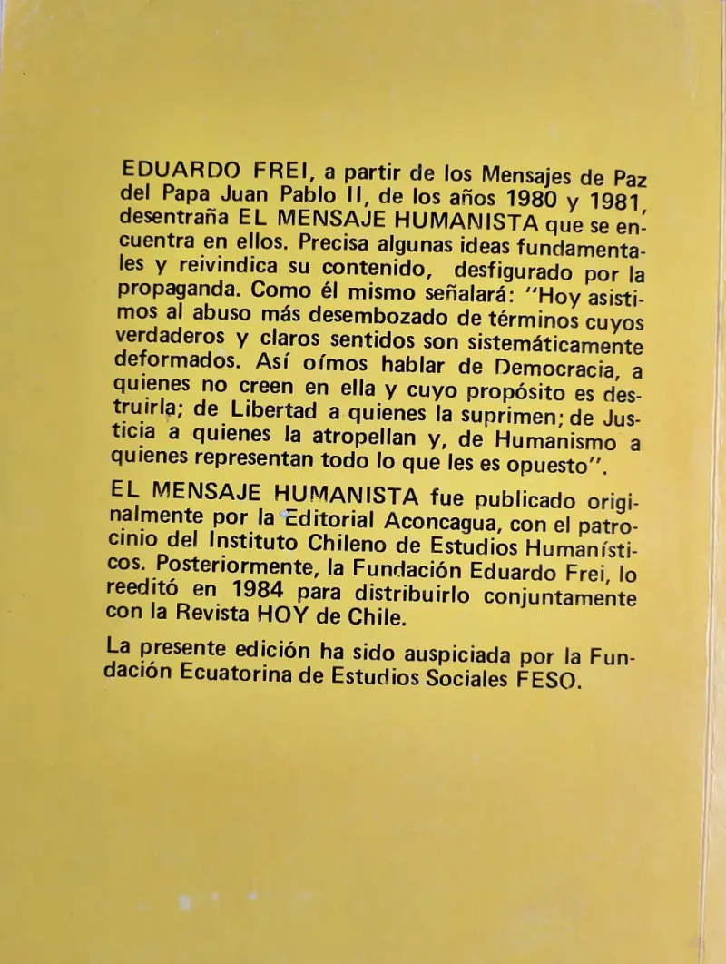 Libro El Mensaje Humanista - 2