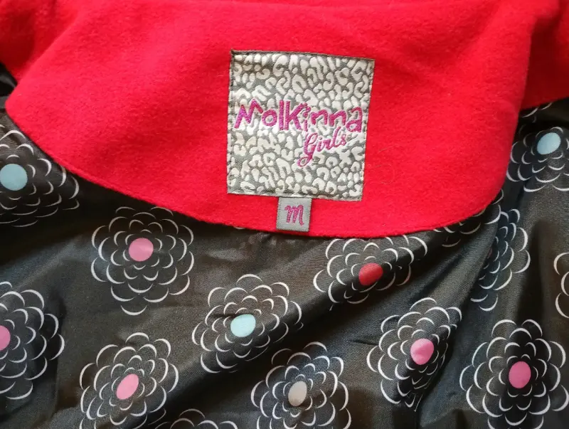 Chaqueta roja abotonada niña talla M - 2