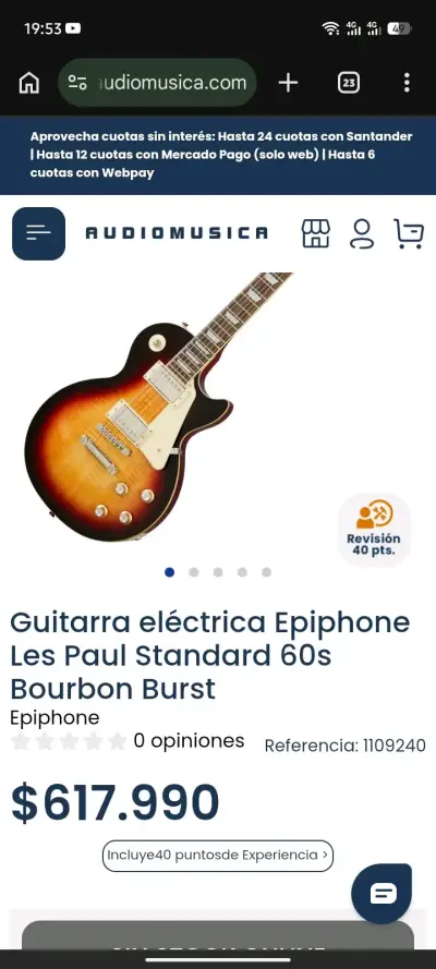 Epiphone Les Paul Standard 50s – impecable + case - miniatura 1