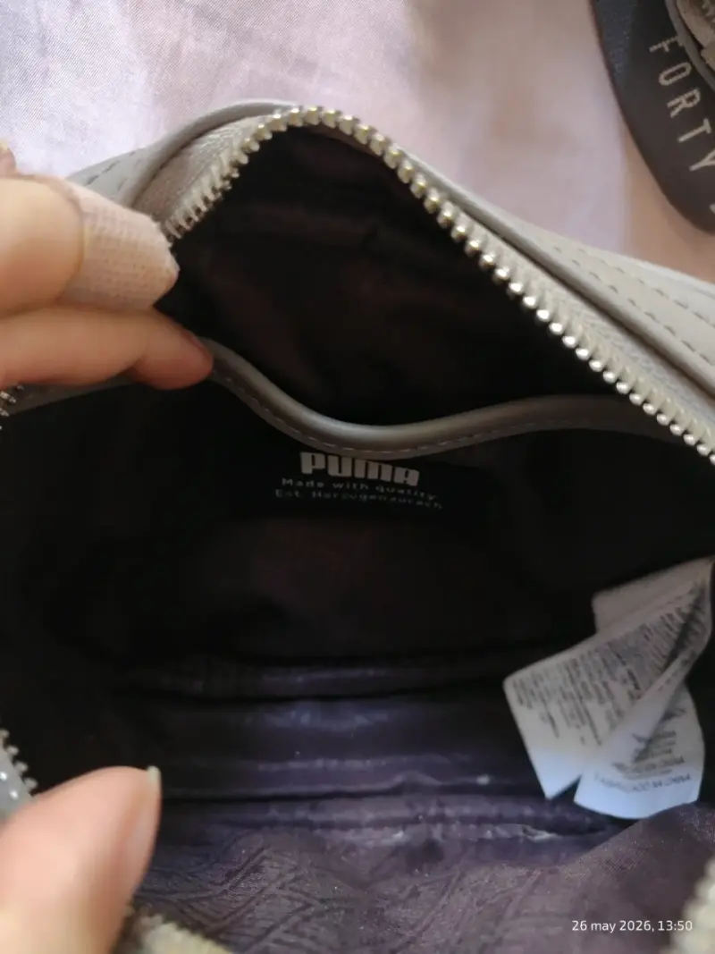 Cartera beige con correa ajustable - 4