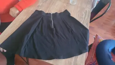 Pantys negras diseño de gato+ falda H&M talla S - miniatura 2