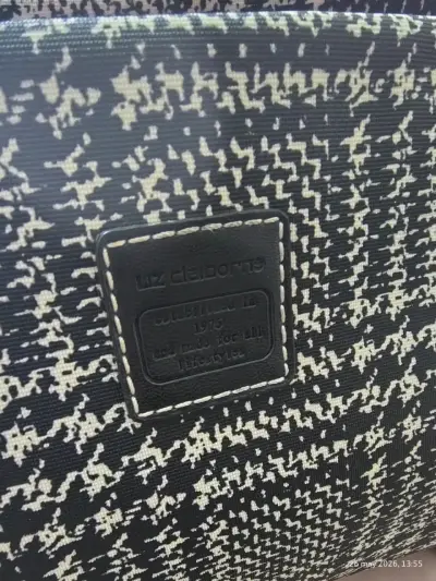Bolso de tejido blanco y negro - miniatura 6